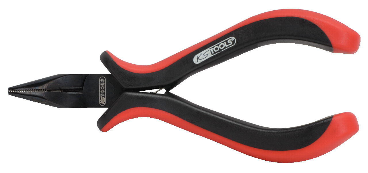Pince électronique à bec demi-rond droit 130mm