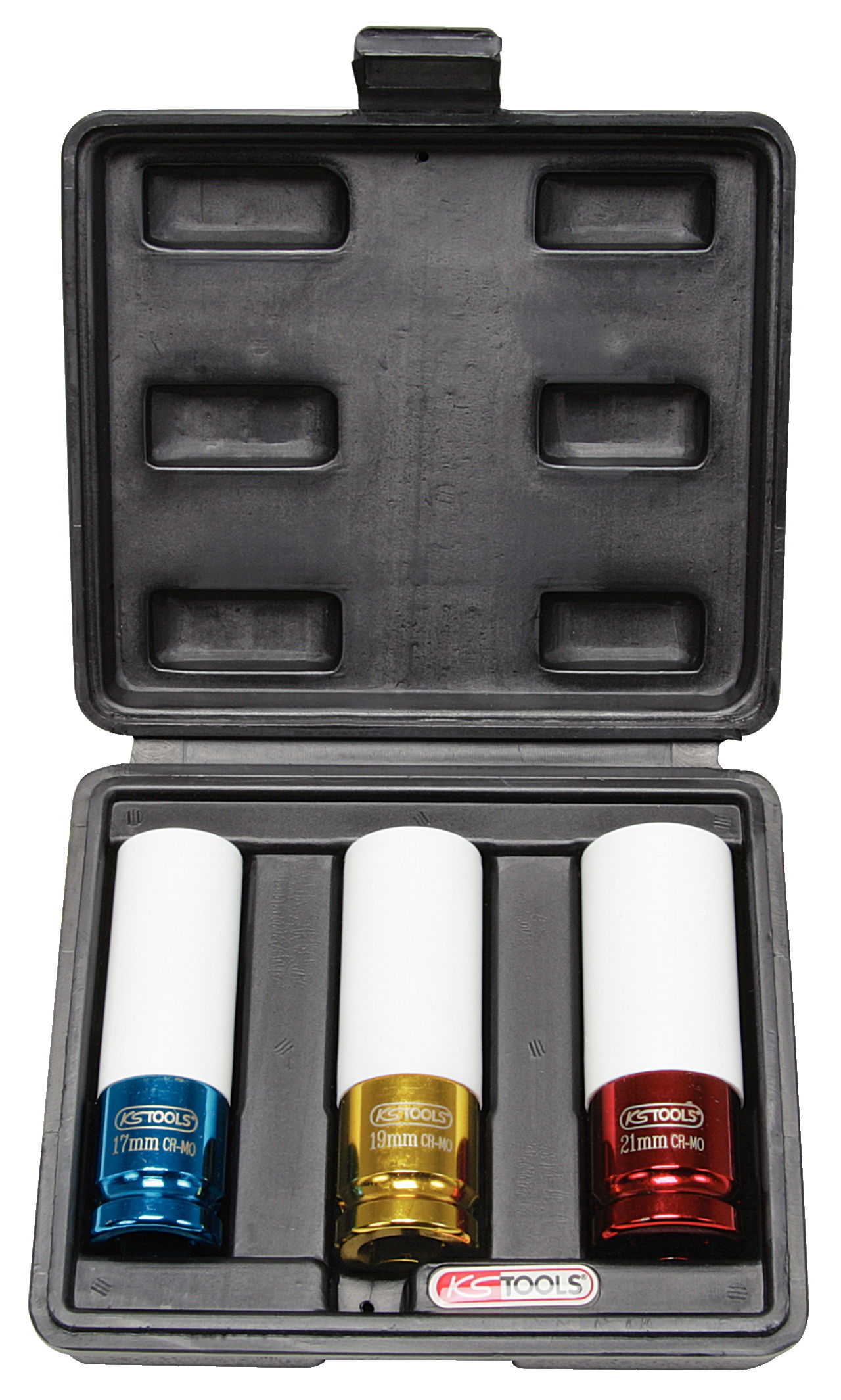 Jeu de 3 douilles à chocs Ø 17, 19, 21 mm, pour jantes aluminium
