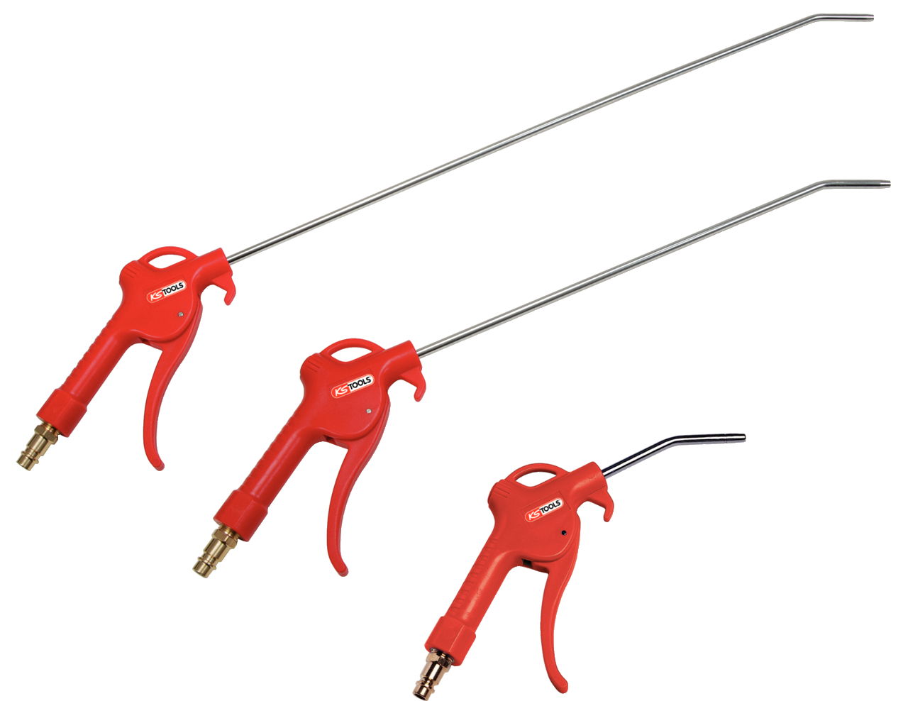 "Jeu de 3 soufflettes KS L 100 mm - 330mm - 490mm - Raccord 1/4"""