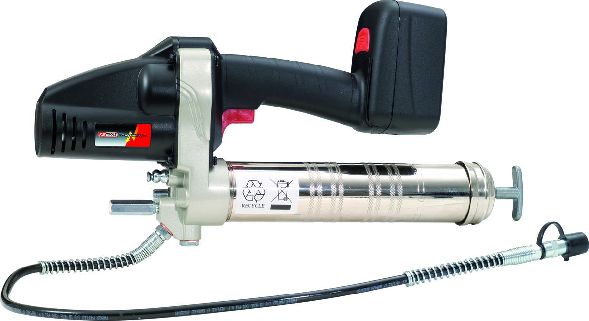 Pompe à graisse avec 2 batteries Li-ion 18V
