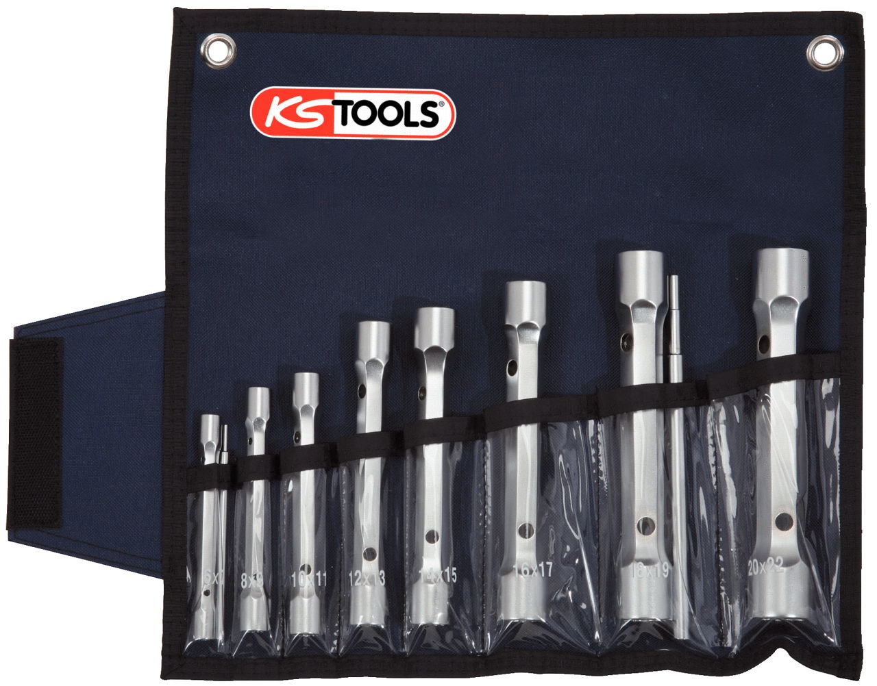 Trousse de clés à tube double 12 pans