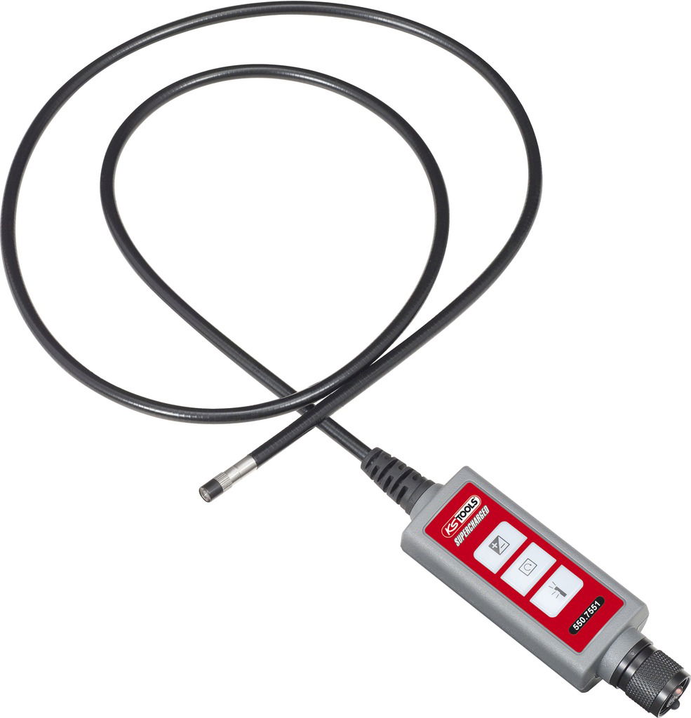 Sonde semi-rigide SUPERCHARGED avec caméra frontale commutable 0° Ø 5,5mm - L,1 m 