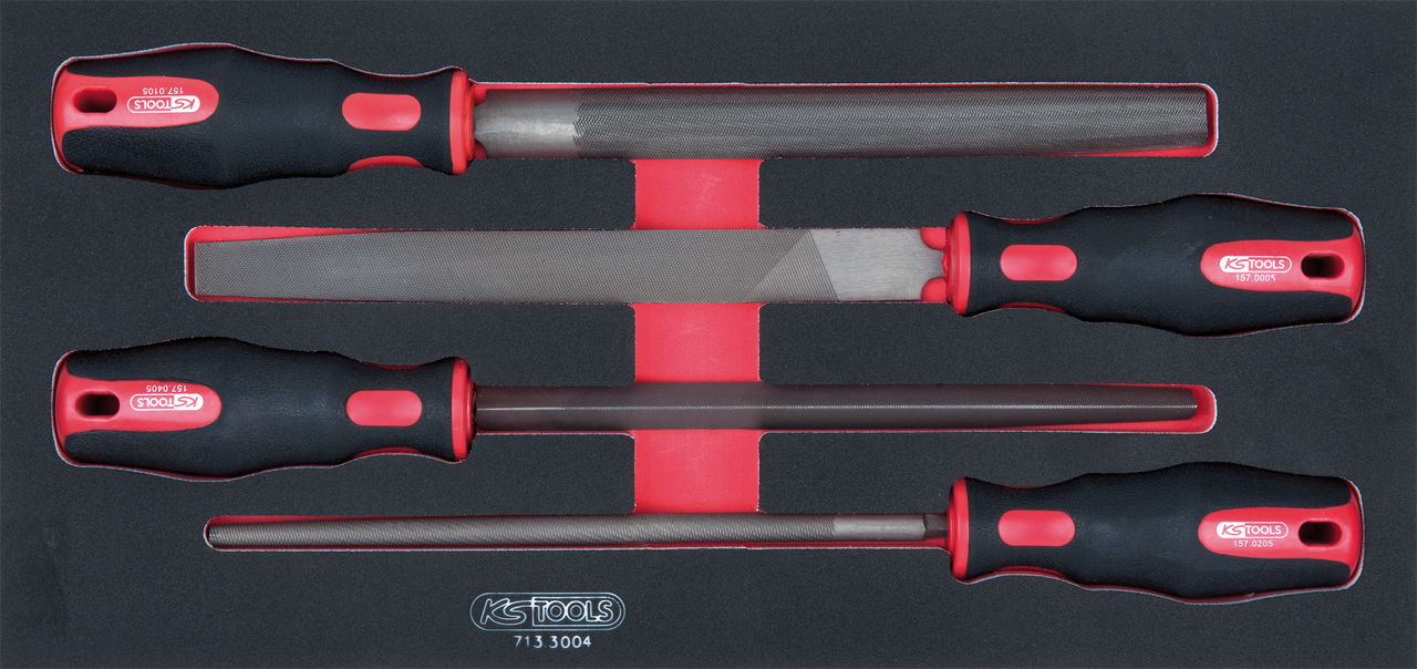 Module de limes demi-douces, 4 pièces