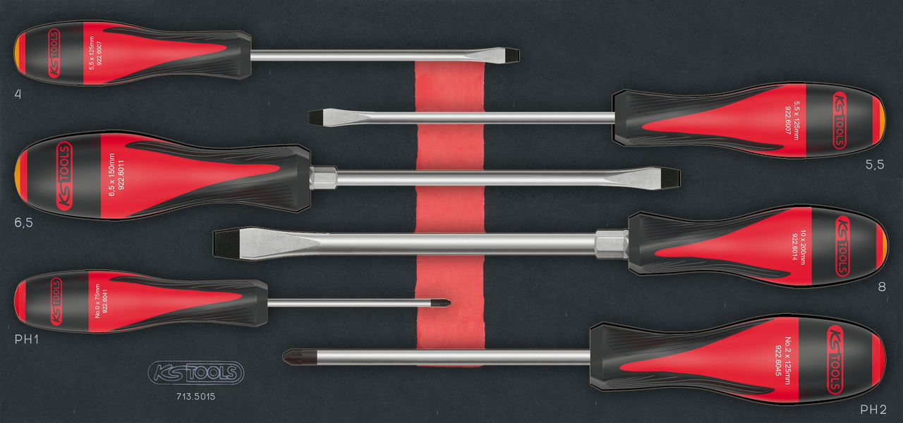 Module de tournevis ULTIMATE®  Fente - PHILLIPS®, 6 pièces