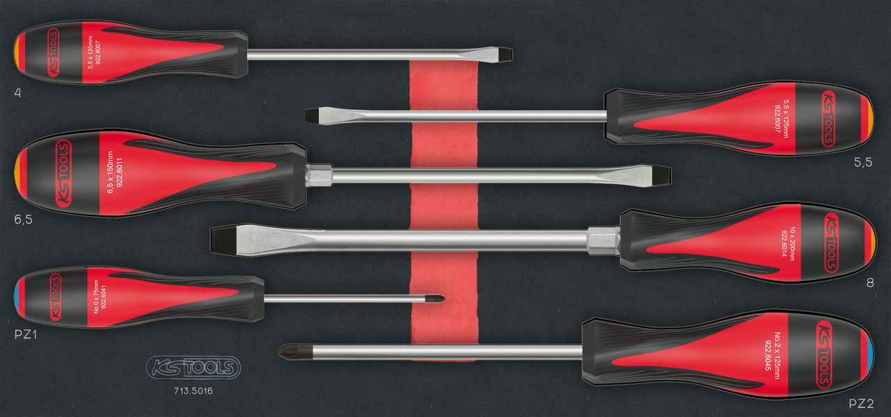 Module de tournevis ULTIMATE® Fente - POZIDRIV®, 6 pièces