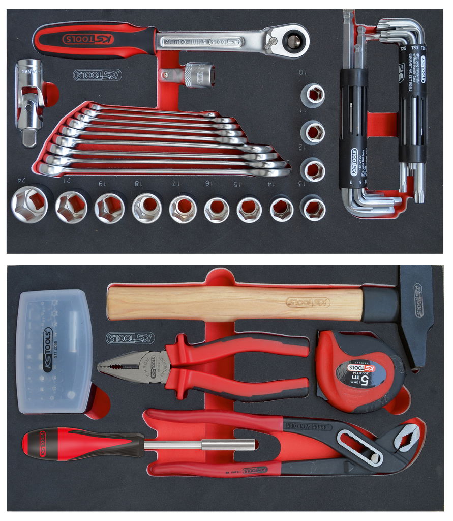 Composition de 77 outils pour servante mobile 850.0340SP
