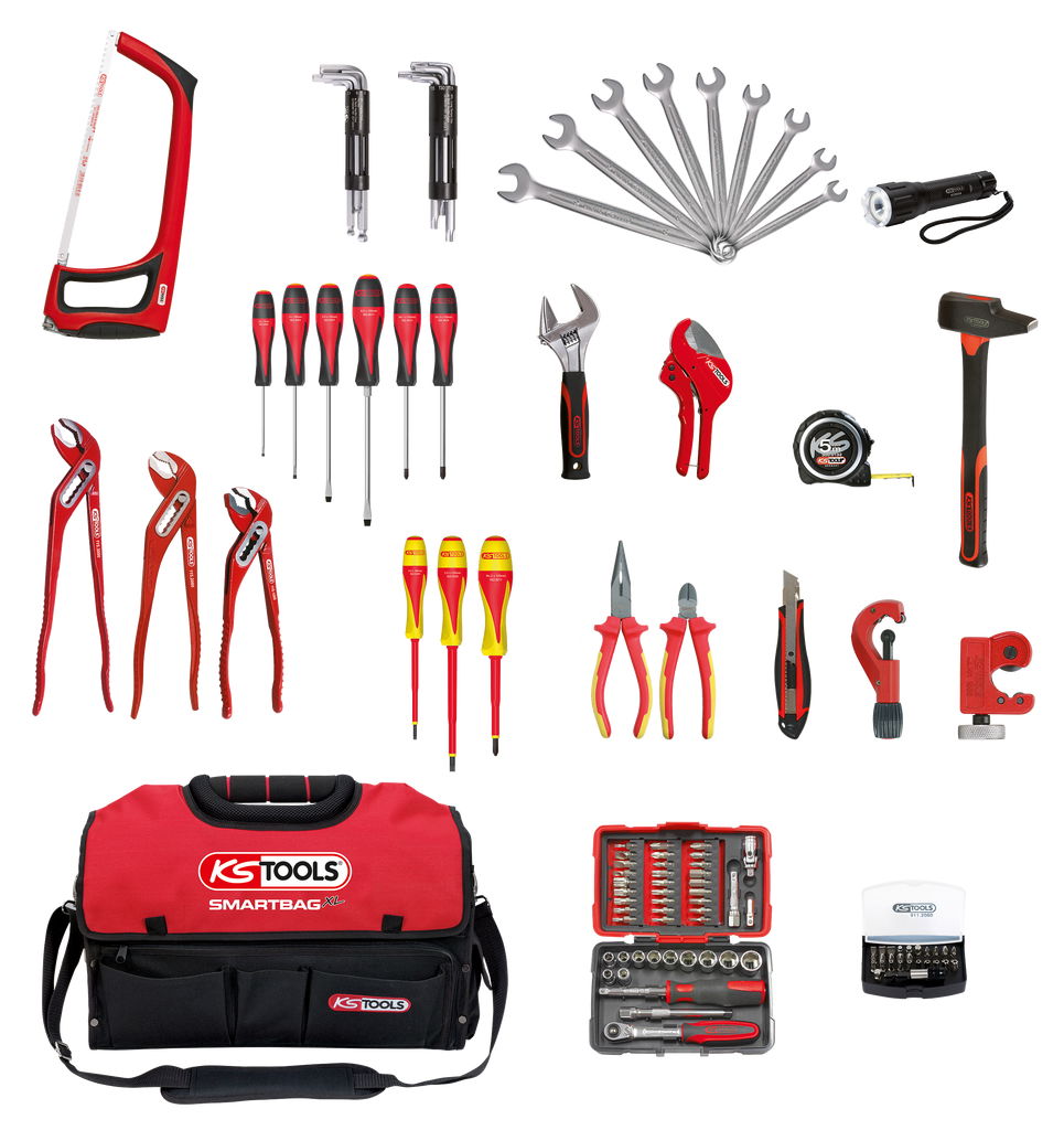 Composition d'outils sanitaire et chauffage en sac SMARTBAG