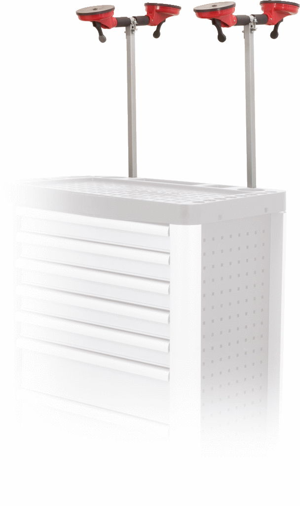 Support bare brise adaptable servantes PEARL ( 2 axes)