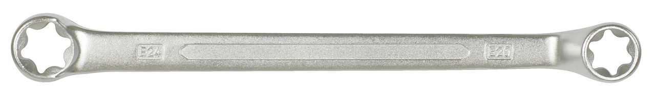 Clé polygonales TORX contre-coudée E6 x E8