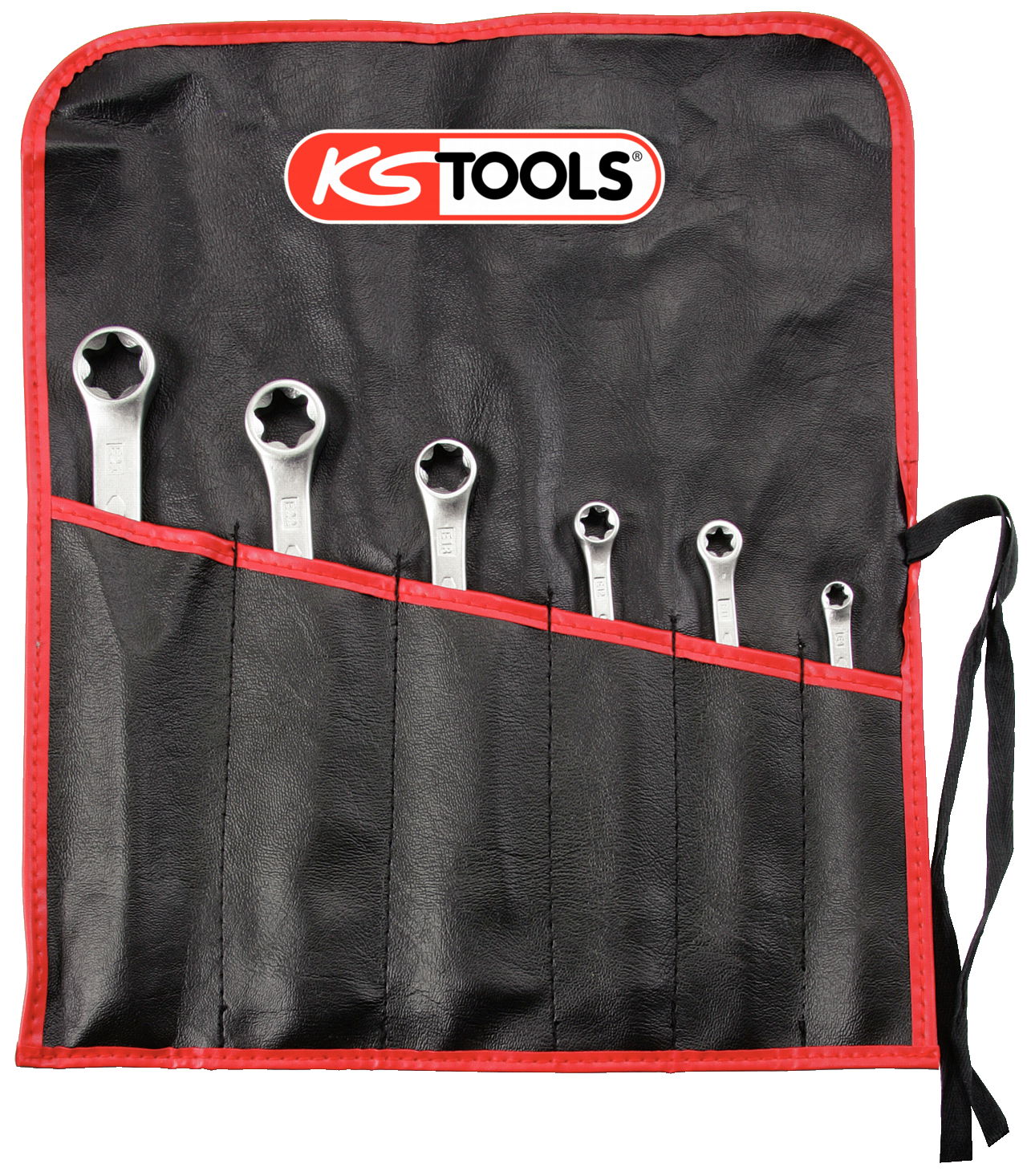 Jeu de 6 clés polygonales TORX droite (en trousse)