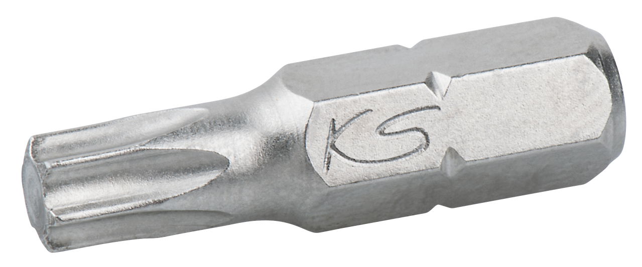 Embouts de vissage KS TORX 25 - entraînement 6,35 mm,  longueur25 mm  - boite 5 