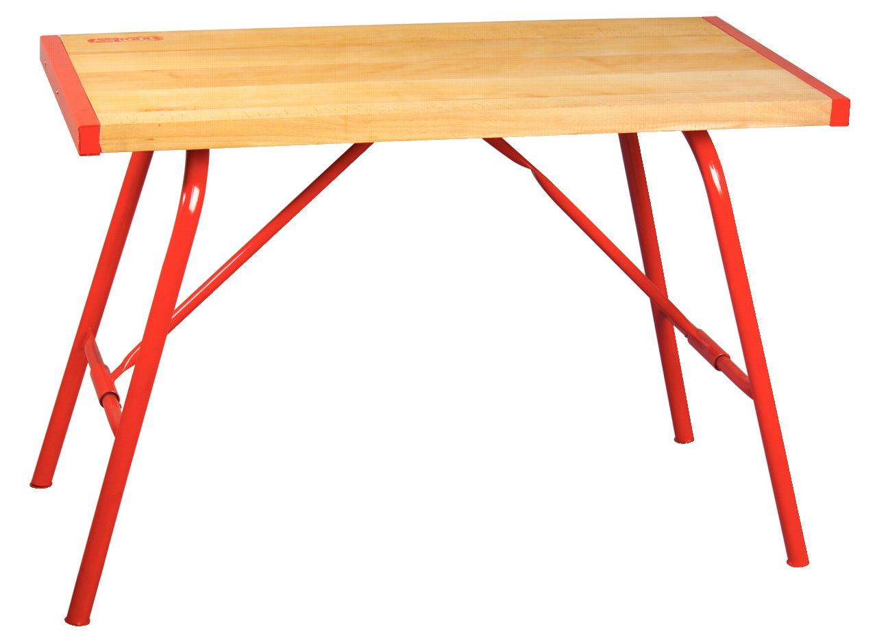 Table monteur 1200x600x45 mm - plateau en hêtre massif, épaisseur 45 mm -