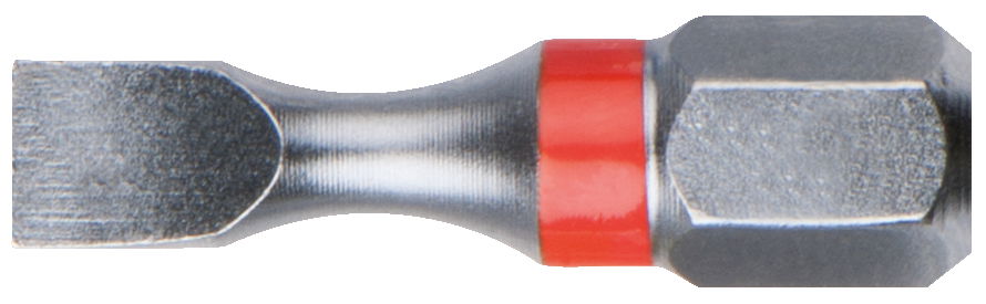 Boite de 5 embouts de vissage à code couleur TORSIONpower®, L. 25 mm - 1/4'' - Fente, 3 mm