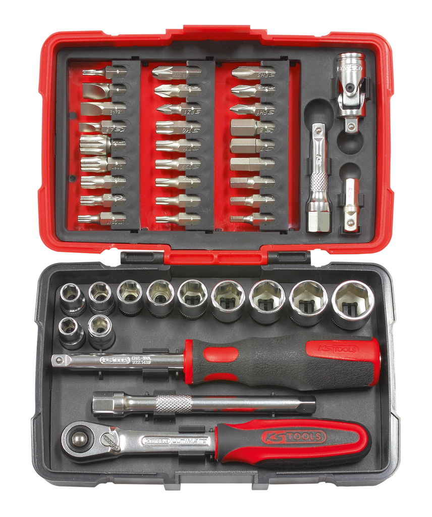Coffret de douilles et accessoires ULTIMATE® 1/4'', 44 pièces