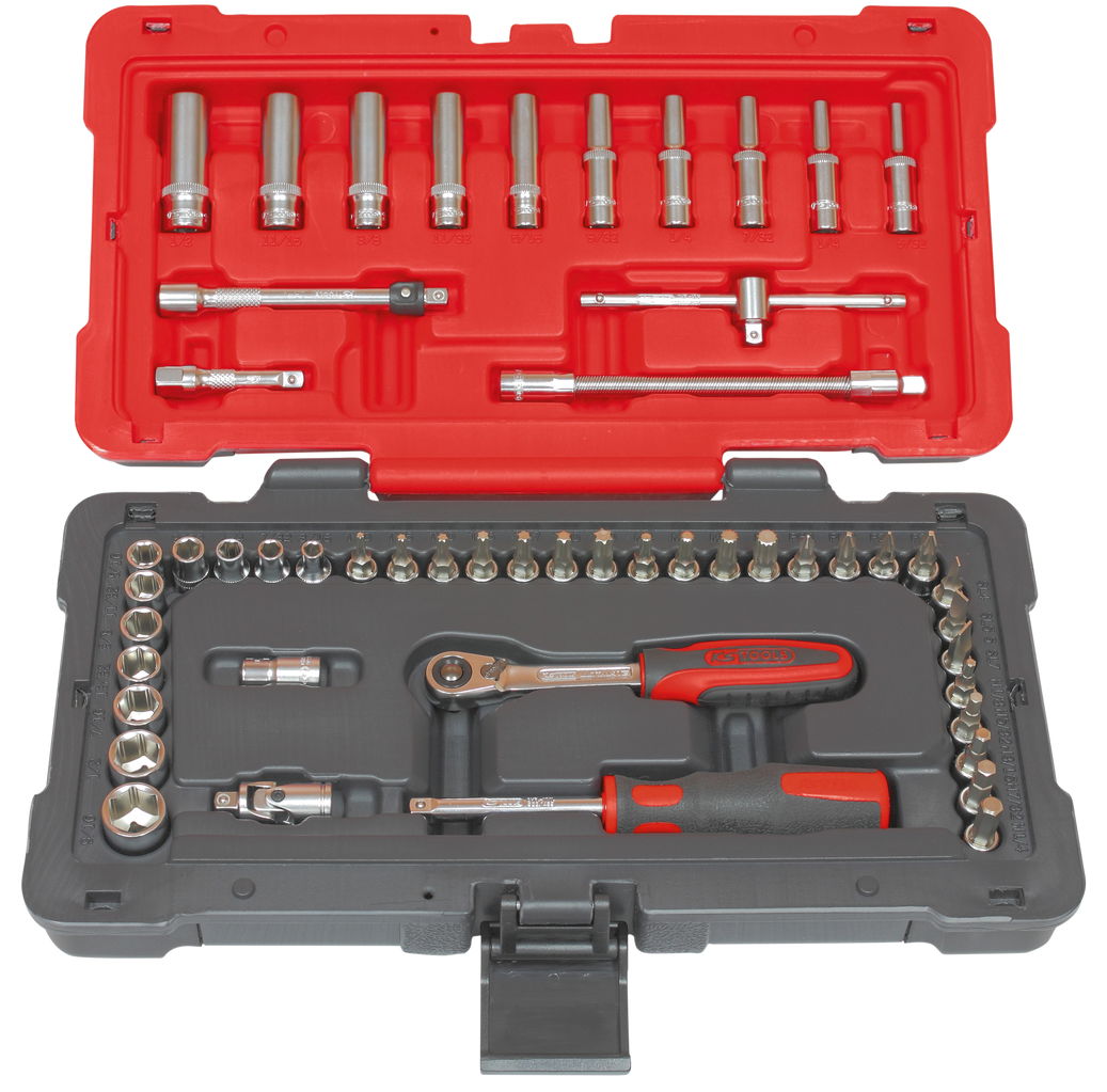 Coffret de douilles et accessoires ULTIMATE® en pouces 1/4'', 52 pièces