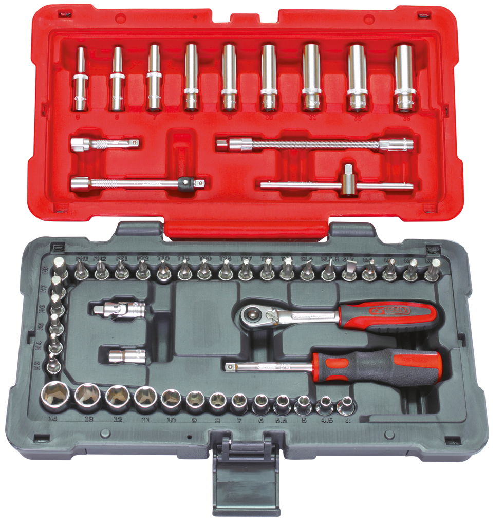 Coffret de douilles et accessoires ULTIMATE® 1/4'', 54 pièces