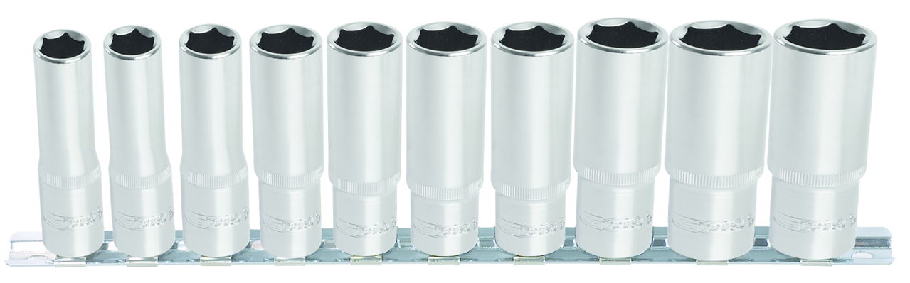 "Rail de 11 douilles longues ULTIMATE® 6 pans 1/2"""
