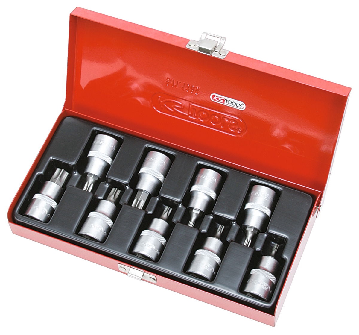 "Coffret de 9 douilles tournevis TORX® 1/2"", T20 à T60"""
