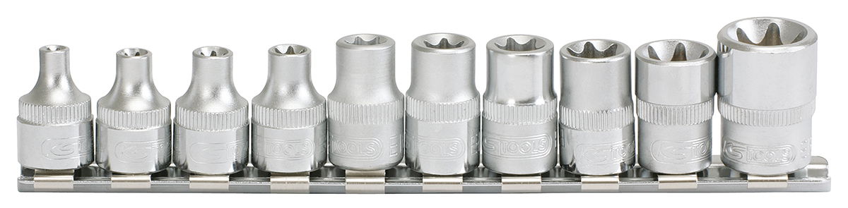 Rail de 10 douilles ULTIMATE® TORX® 3/8''