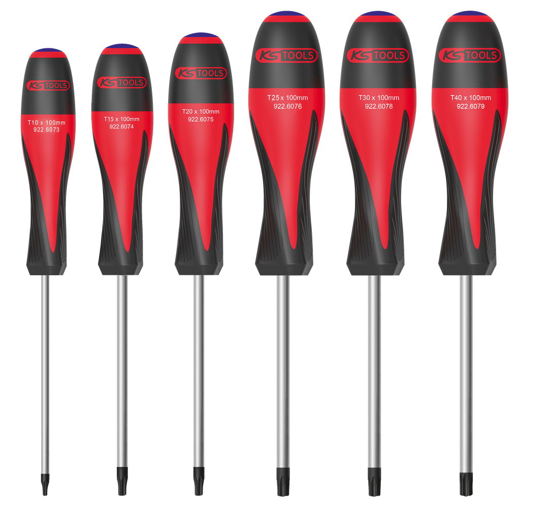 Jeu de 6 tournevis ULTIMATE®, TORX® percé