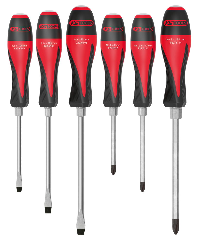 Boîte de 6 tournevis ULTIMATEmax®, 3,5 à 8 mm - PH1 à PH3