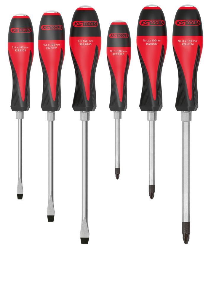 Boîte de 6 tournevis ULTIMATEmax®, 3,5 à 8 mm - PZ1 à PZ3