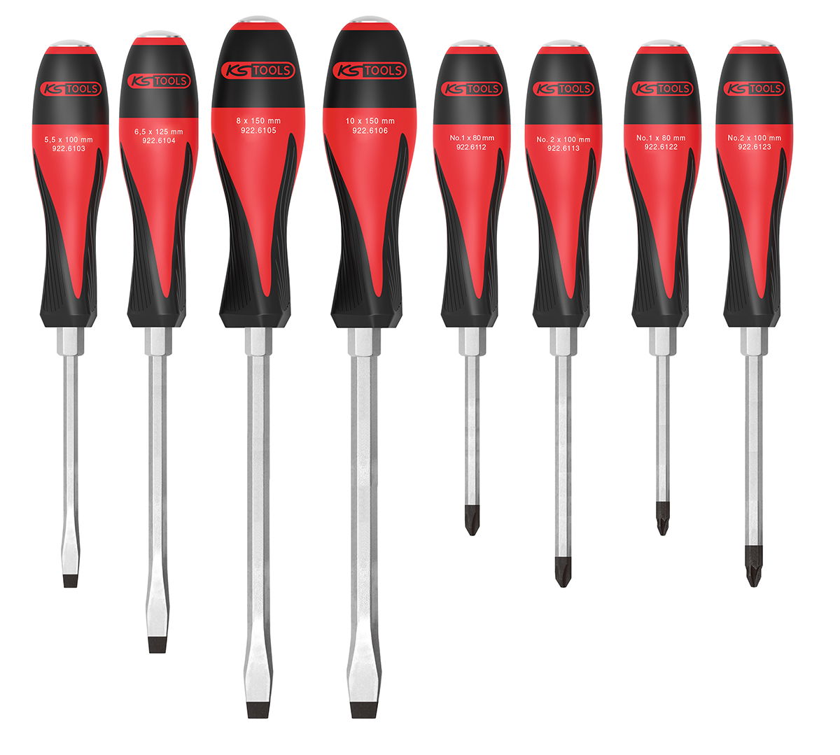 Boîte de 8 tournevis ULTIMATEmax®, 5,5 à 10 mm - PH1 - PH2 - PZ1 - PZ2