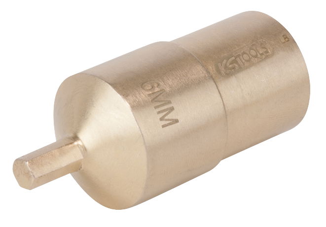 Douille tournevis 6 pans creux, courte BRONZEplus 4mm, 60mm