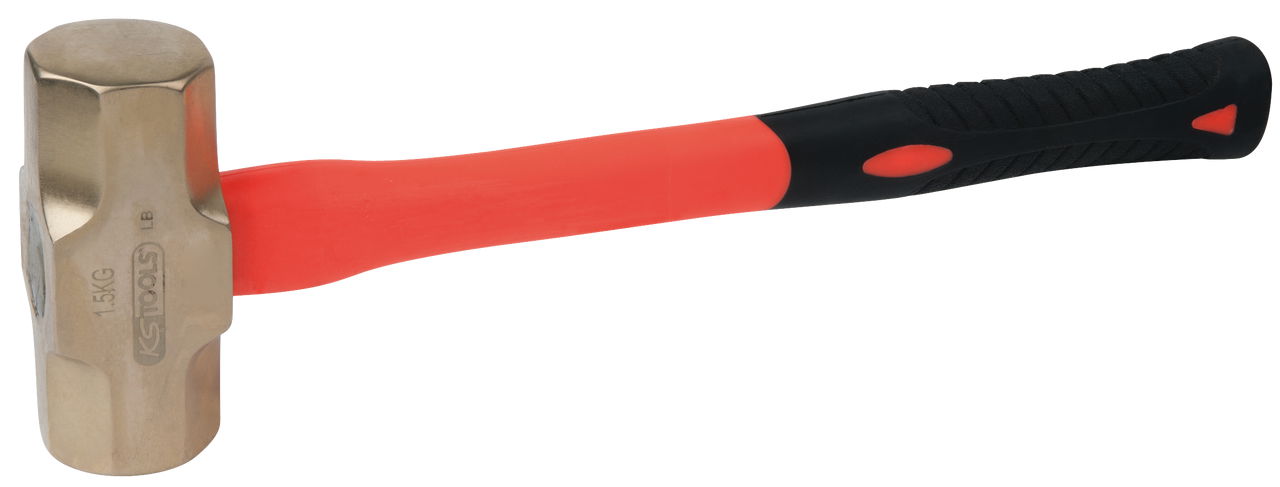 Massette octogonales BRONZEplus manche tri-matière, tête 1000g, 350mm