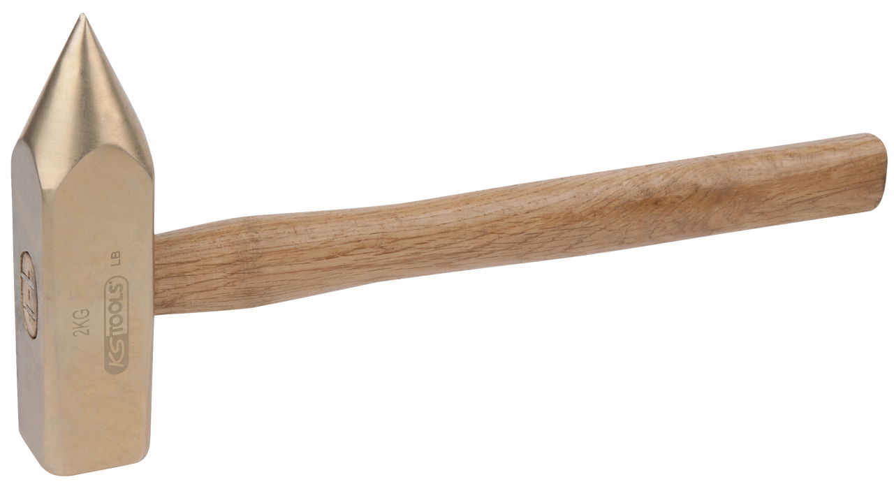 Marteau tête pointue BRONZEplus manche hickory, tête 2000g, 600mm