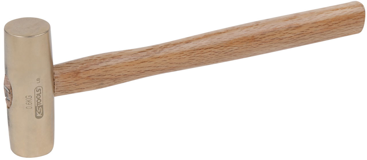 Marteau de machiniste BRONZEplus manche hickory, tête 100g, 310mm