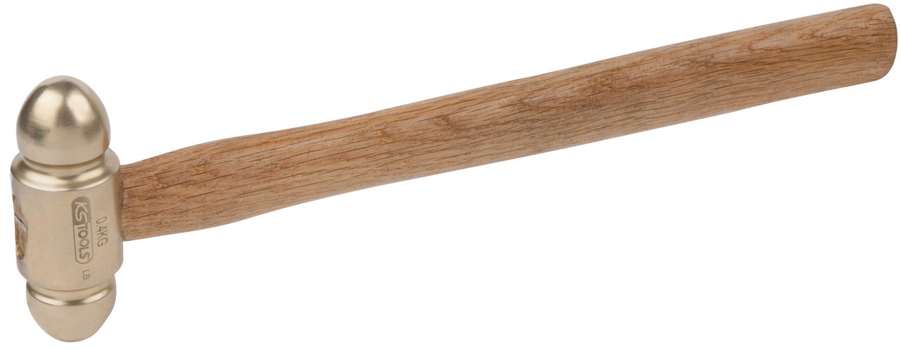 Marteau à panne sphérique BRONZEplus manche hickory, tête 100g, 310mm