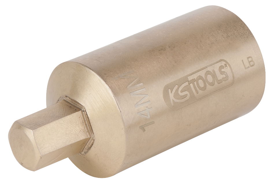 Douille tournevis creux BRONZEplus, courte 17mm, 80mm