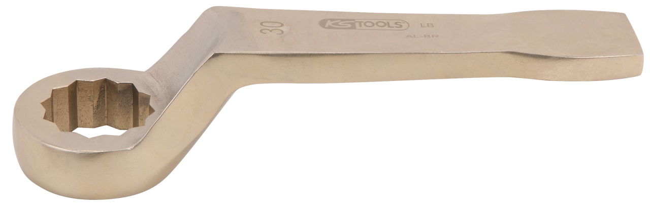 Clé à œillet à frapper contre-coudée BRONZEplus 41mm, 310mm