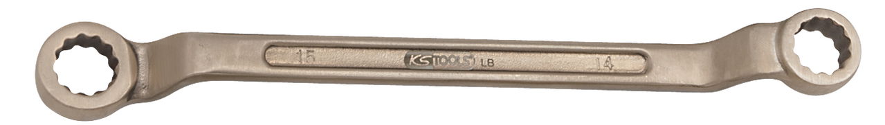 Clé polygonale contre-coudée BRONZEplus 6x7 mm, 170mm