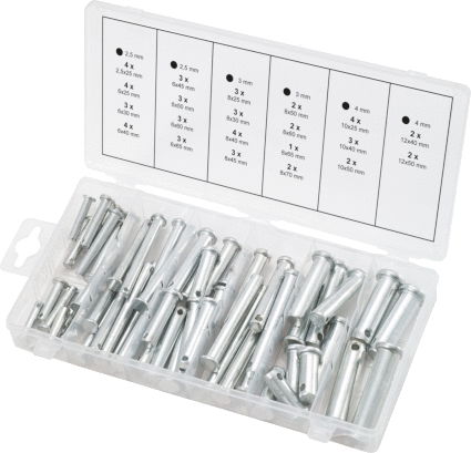 Assortiment d'écrous de sécurité, 60 pcs  