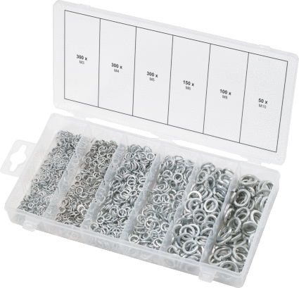 Assortiment de rondelles, 1200 pcs  