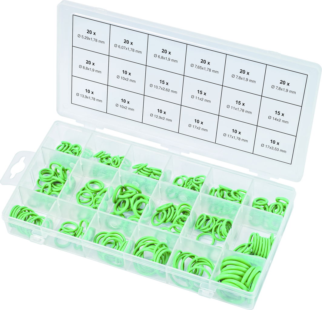 Assortiment de joints toriques pour climatisation HNBR, 270 pcs 