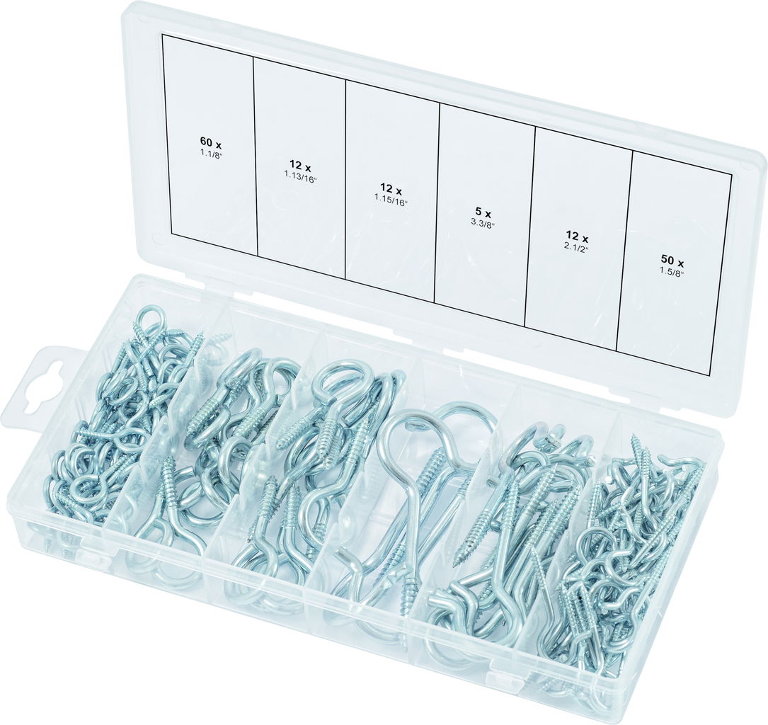 Assortiment de goupilles et crochets, 151 pcs 