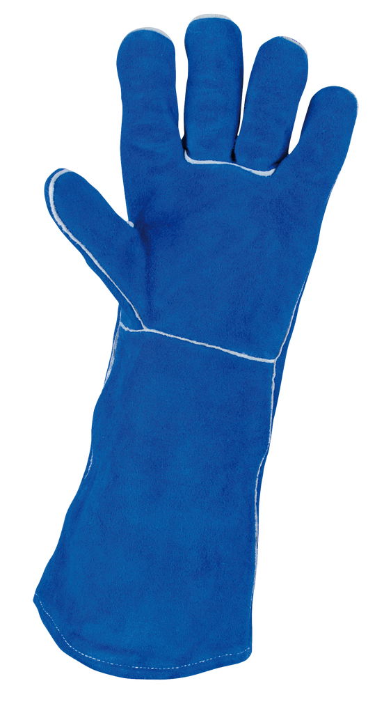 Gants de protection longs en cuir pour soudeur, M