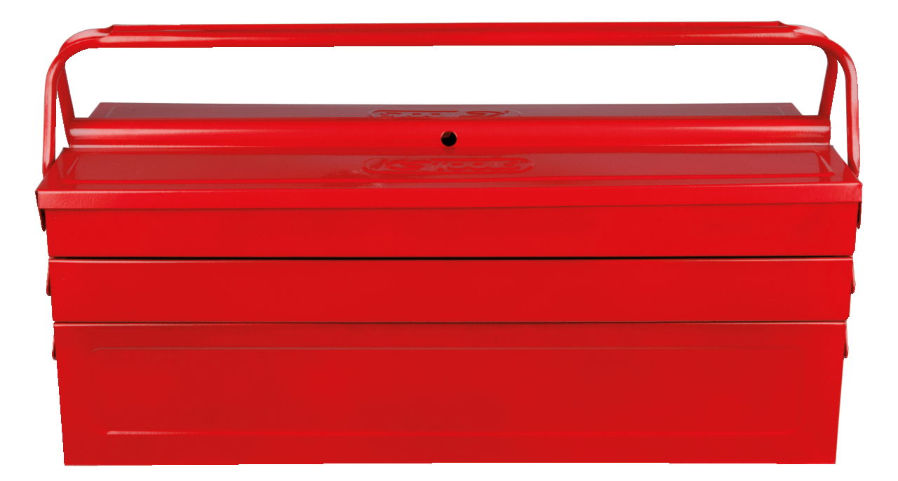Caisse à outils métallique, 5 compartiments - 430x200x200