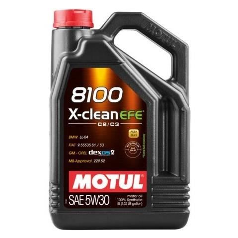 HUILE MOTUL 8100 X-CLEAN EFE 5W30 5L(107206)