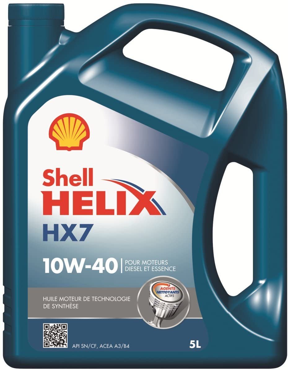 HUILE SHELL HELIX HX7 10W40  5 LITRES