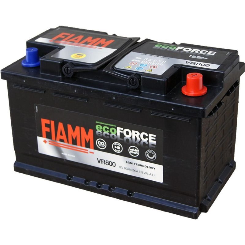 BATTERIE ECOFORCE AGM START AND STOP 80AH/800A 12V = 7904205 FIAMM