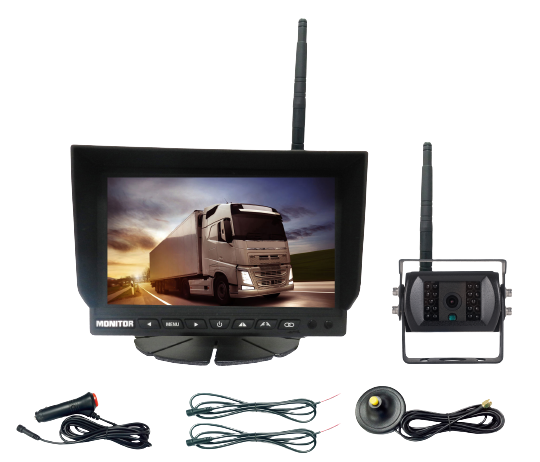 Kit Caméra de Recul : camions, poids lourd, tracteurs, remorque, camping car